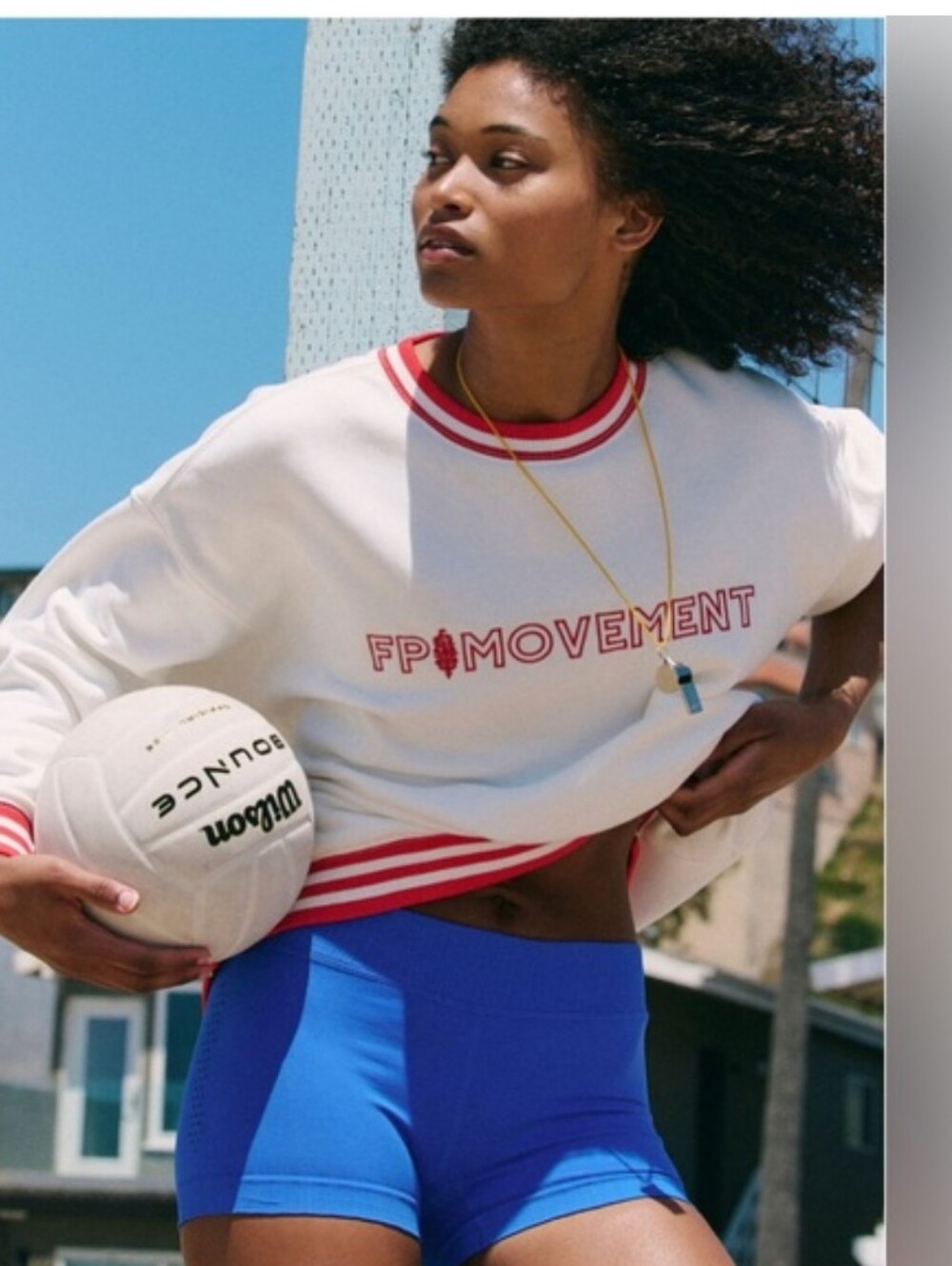 Free People X FP Movement ALLSTAR COLLEGIATE PULLOVER- Size Large
